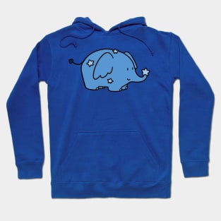 Blue Star Elephant Hoodie